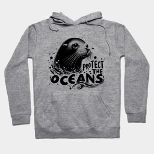 Protect the Oceans - Sea lion Hoodie